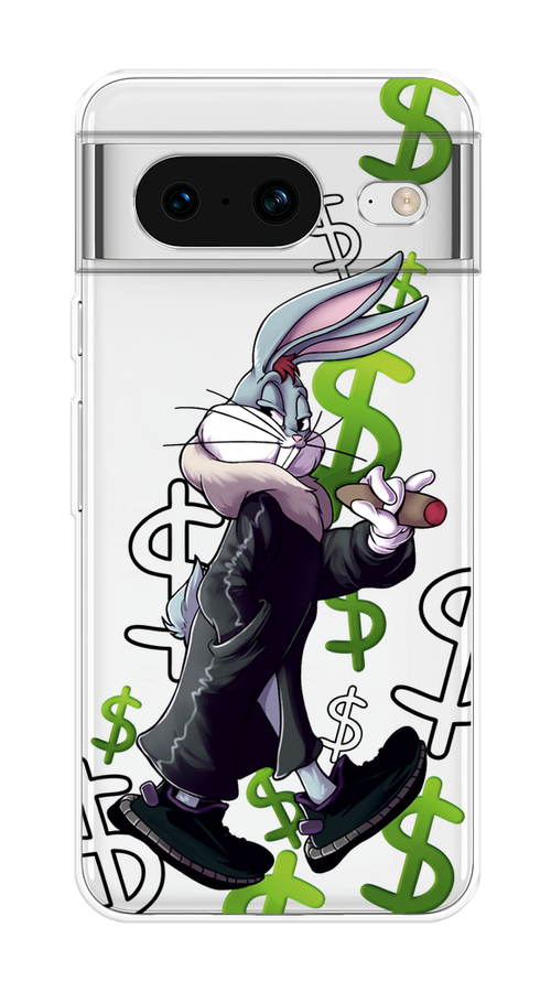 

Чехол на Google Pixel 8 "Rich Bugs Bunny", Зеленый;черный;голубой, 271550-6