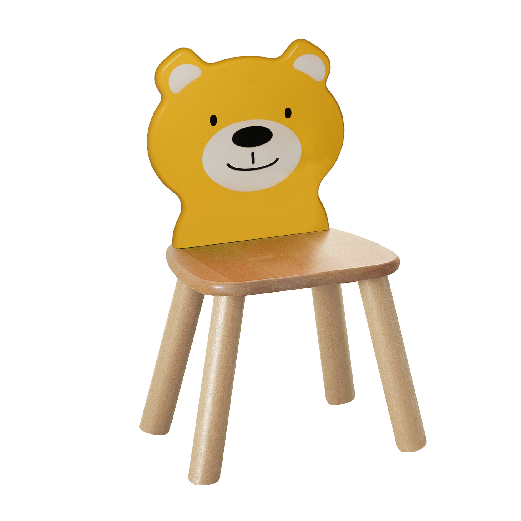 фото Стул детский боровичи-мебель медвежонок выбеленная береза 59765