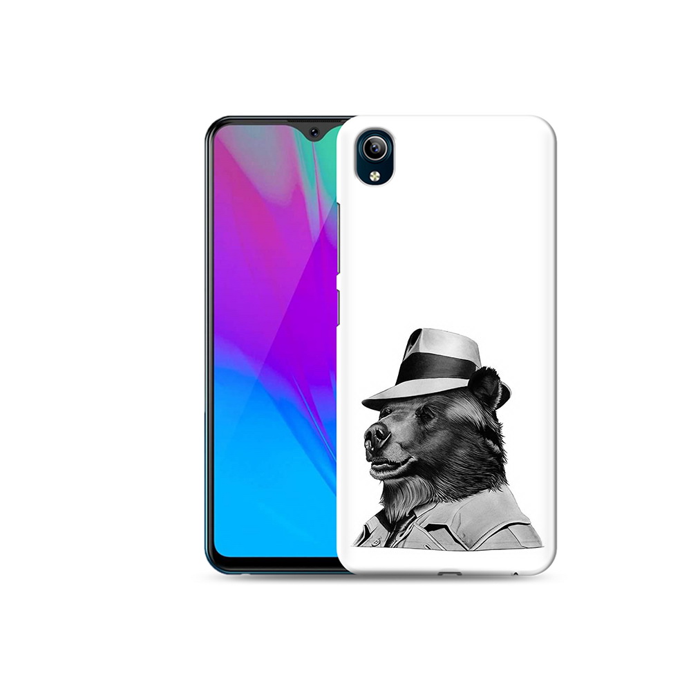 

Чехол MyPads Tocco для Vivo Y91C медведь в шляпе (PT156610.438.465), Прозрачный, Tocco