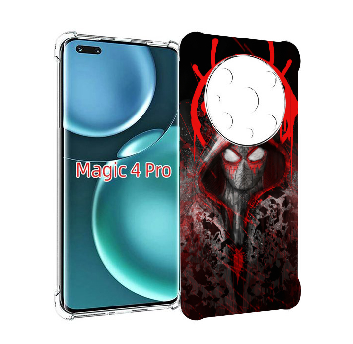 

Чехол MyPads страшный человек паук мужской для Honor Magic4 Pro, Прозрачный, Tocco