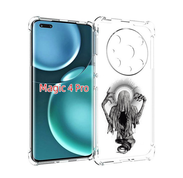 

Чехол MyPads страшная змея в мантии для Honor Magic4 Pro, Прозрачный, Tocco