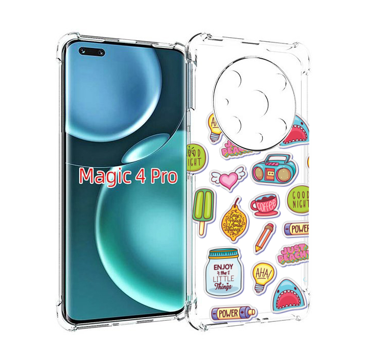 

Чехол MyPads стикер-пак для Honor Magic4 Pro, Прозрачный, Tocco