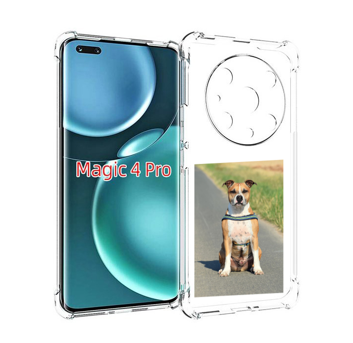 

Чехол MyPads стаффорд терьер для Honor Magic4 Pro, Прозрачный, Tocco