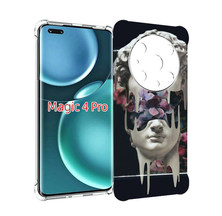 

Чехол MyPads статуя-с-цветами-внутри для Honor Magic4 Pro, Прозрачный, Tocco