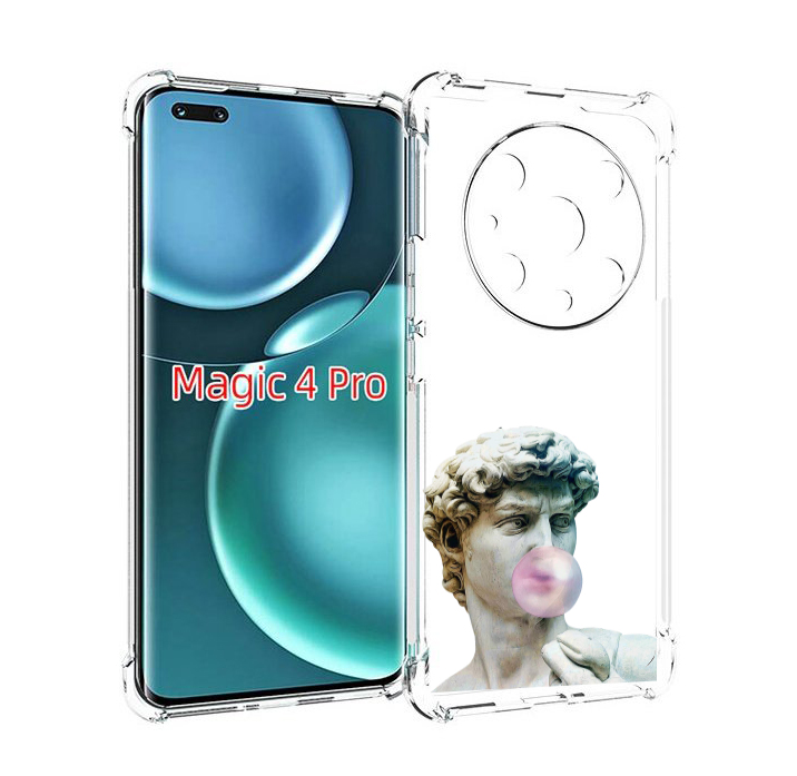 

Чехол MyPads статуя-с-жвачкой для Honor Magic4 Pro, Прозрачный, Tocco