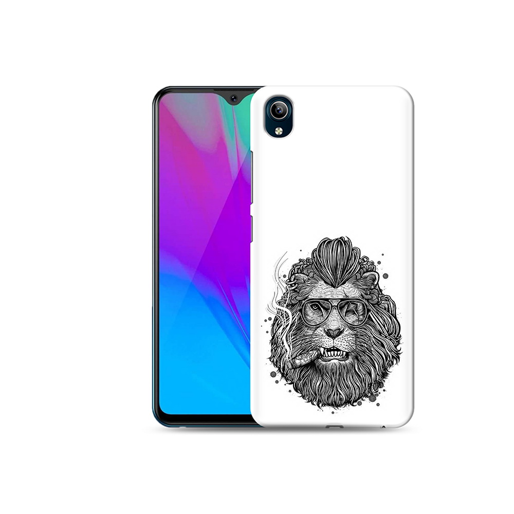 

Чехол MyPads Tocco для Vivo Y91C курящий лев (PT156610.438.432), Прозрачный, Tocco