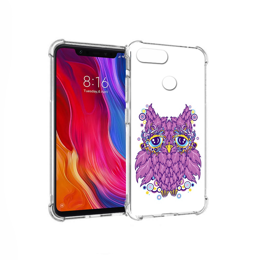 

Чехол MyPads Tocco для Xiaomi Mi 8 Lite Розовая сова (PT119514.309.147), Прозрачный, Tocco