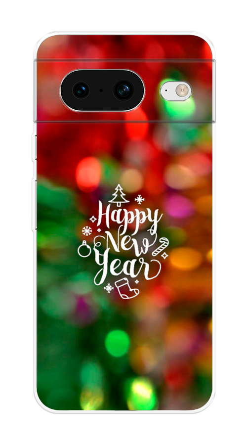 

Чехол на Google Pixel 8 "Новый Год на елке", Зеленый;красный;желтый, 271550-5