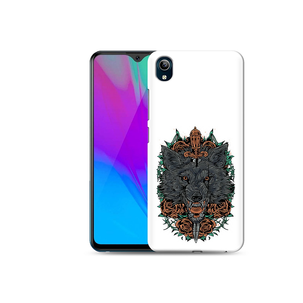 

Чехол MyPads Tocco для Vivo Y91C красивый злой волк (PT156610.438.409), Прозрачный, Tocco
