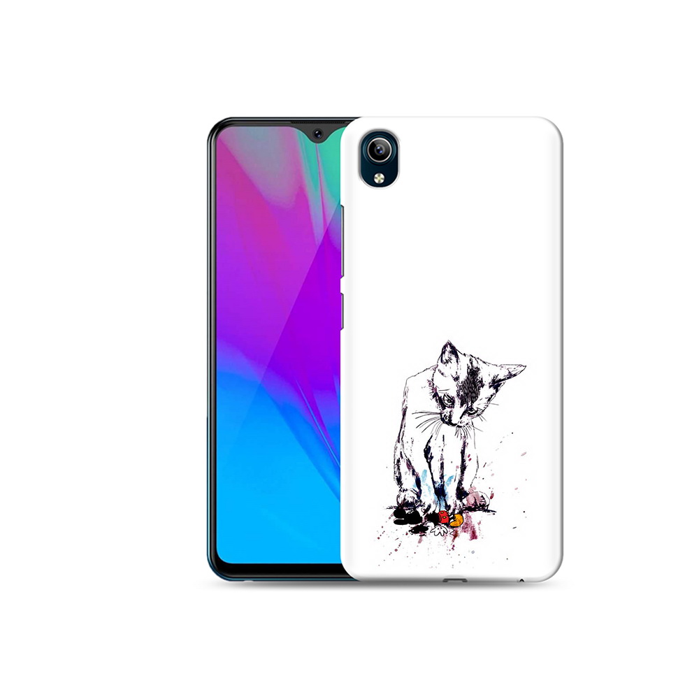 

Чехол MyPads Tocco для Vivo Y91C кот и микки (PT156610.438.399), Прозрачный, Tocco