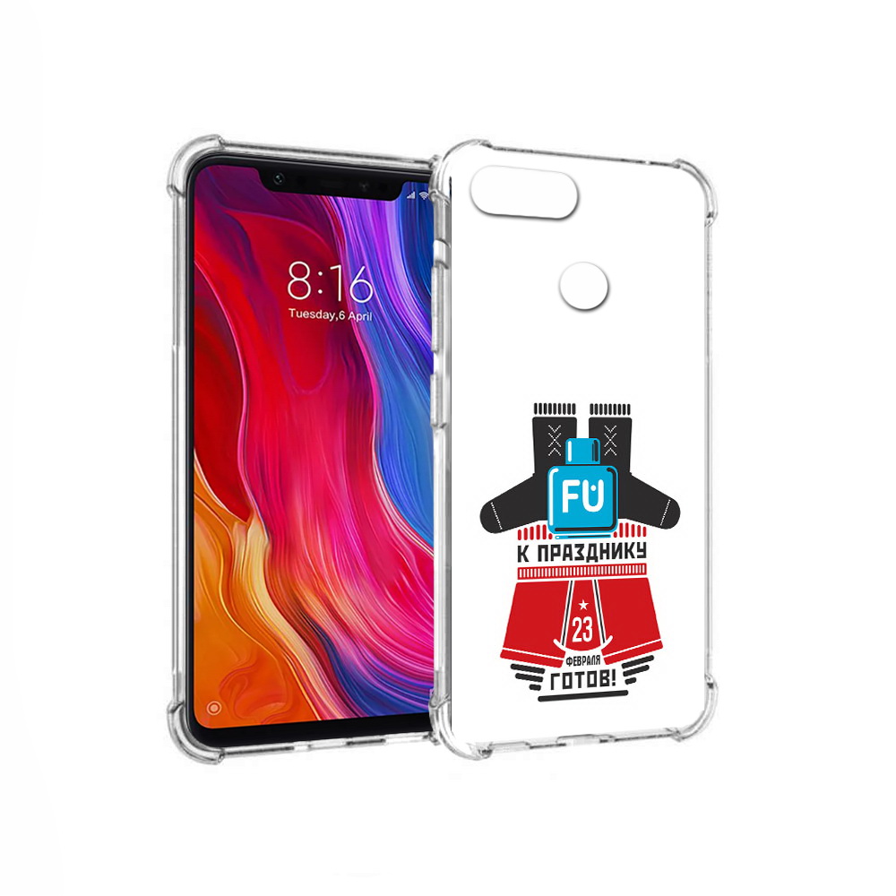 

Чехол MyPads Tocco для Xiaomi Mi 8 Lite 23 февраля подарки к празднику (PT119514.309.13), Прозрачный, Tocco