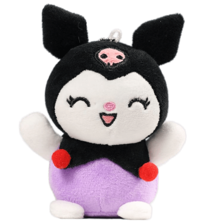 

Брелок-игрушка Plush Story Куроми смеется Kuromi Onegai My Melody 12 см, Черный