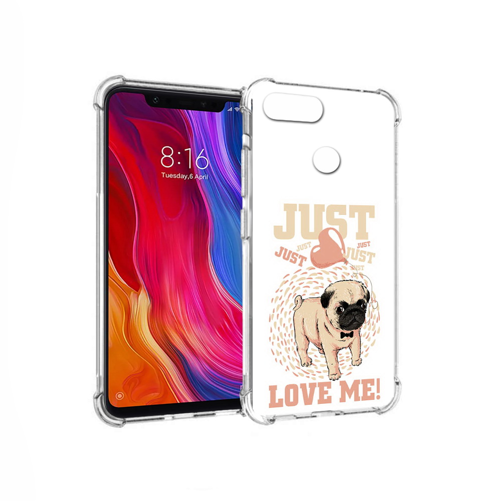 

Чехол MyPads Tocco для Xiaomi Mi 8 Lite Люби меня (PT119514.309.109), Прозрачный, Tocco