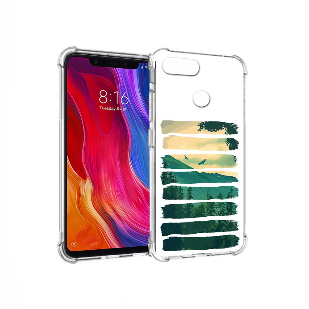 

Чехол MyPads Tocco для Xiaomi Mi 8 Lite Лесная чаща (PT119514.309.107), Прозрачный, Tocco