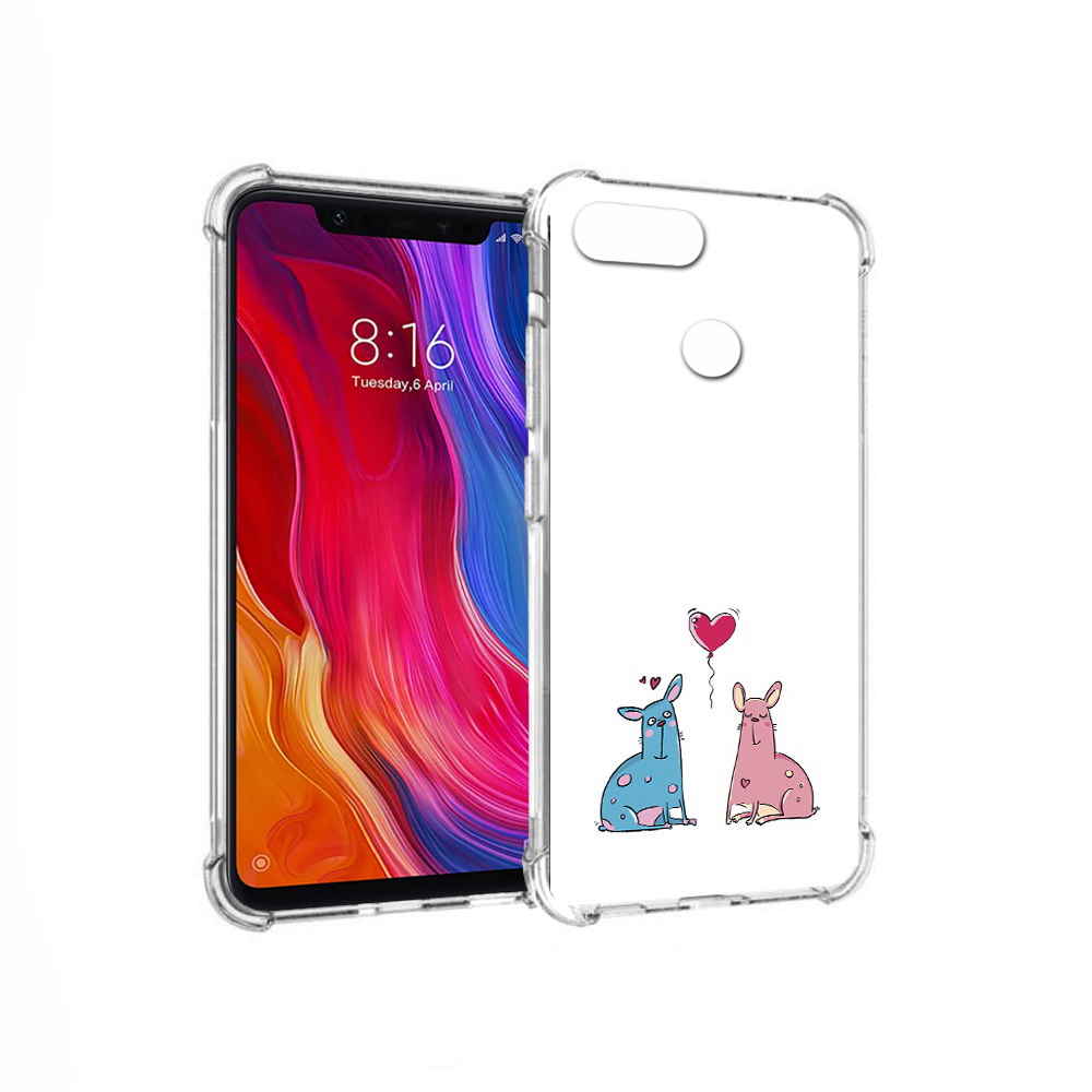 

Чехол MyPads Tocco для Xiaomi Mi 8 Lite Лама любовь (PT119514.309.102), Прозрачный, Tocco