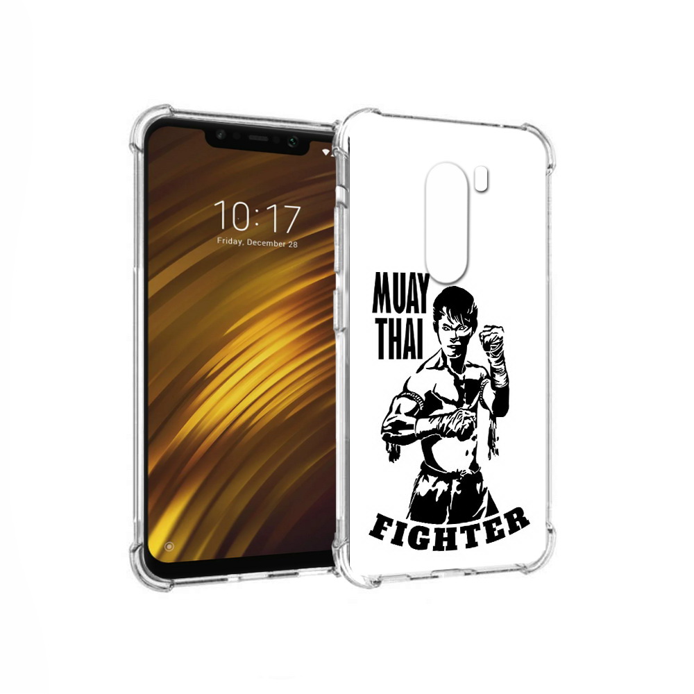 

Чехол MyPads Tocco для Xiaomi Pocophone F1 Единоборства муайтай (PT116503.308.76), Прозрачный, Tocco