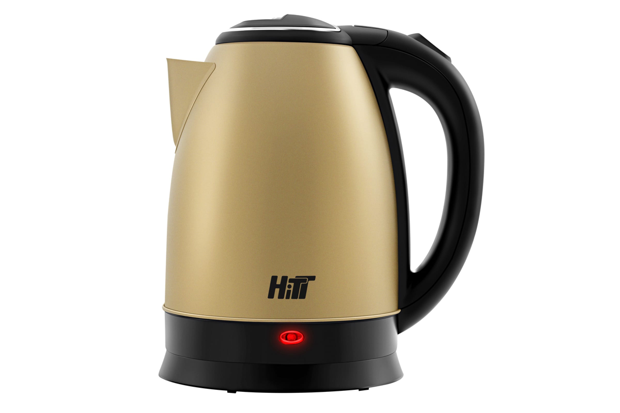 Чайник электрический Hitt HTE-5007 1.8 л золотистый набор швабра и ведро с отжимом 4 л hitt supreme perfect цвет серый