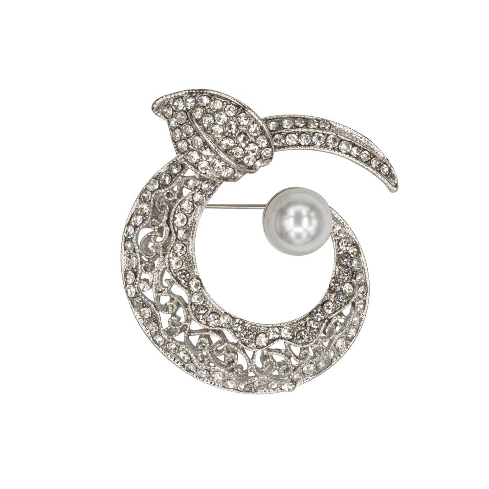 

Брошь женская OTOKODESIGN 55737 серебристая, 55737