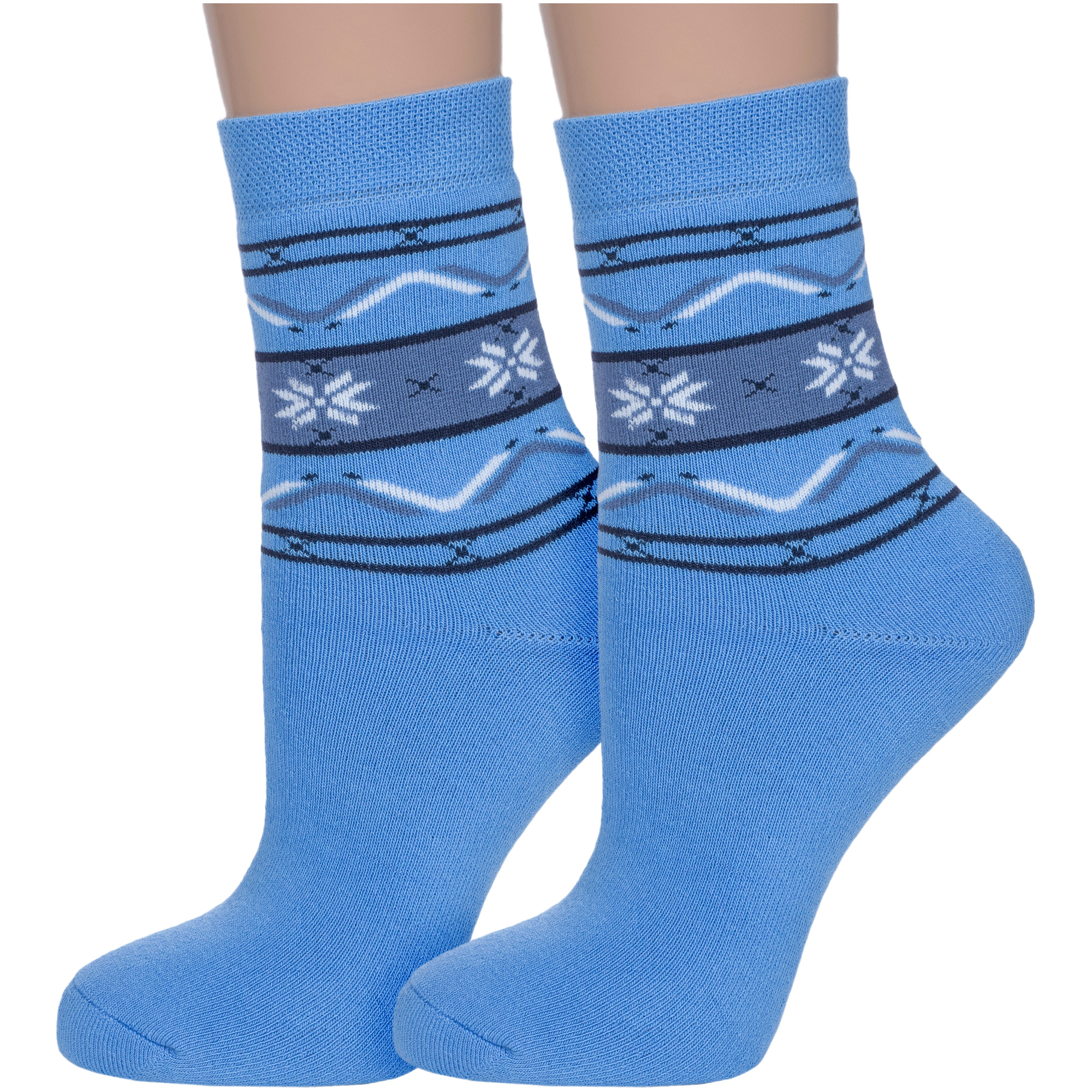 Носки детские Брестский чулочный комбинат 2-14С3060, голубые, 22 носки детские короткие сине голубые с рисунком полосок