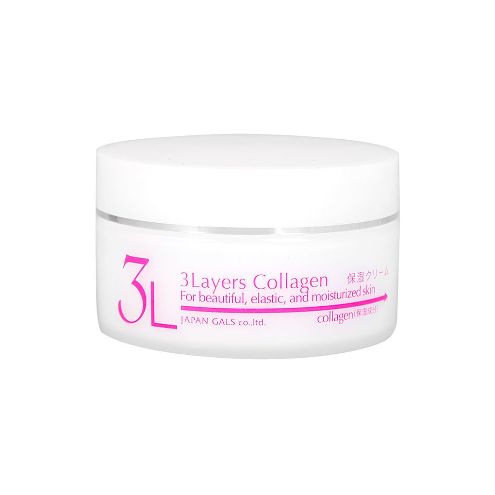 Крем для лица JAPAN GALS 3 Layers Collagen увлажняющий, 60 г ошейник для собак japan premium pet ms hc10 bd mi милитари камуфляж ss