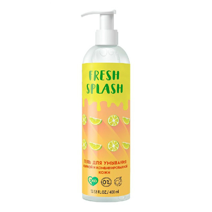 фото Гель для лица bio world fresh splash для умывания жирной и комбинированной кожи 400 мл