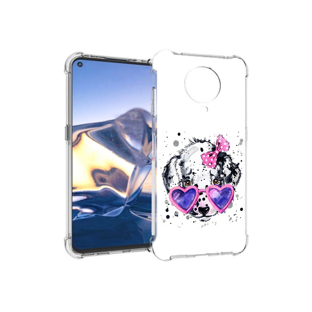 

Чехол MyPads Tocco для Nokia G10 долматинец в очках (PT171673.98.337), Tocco