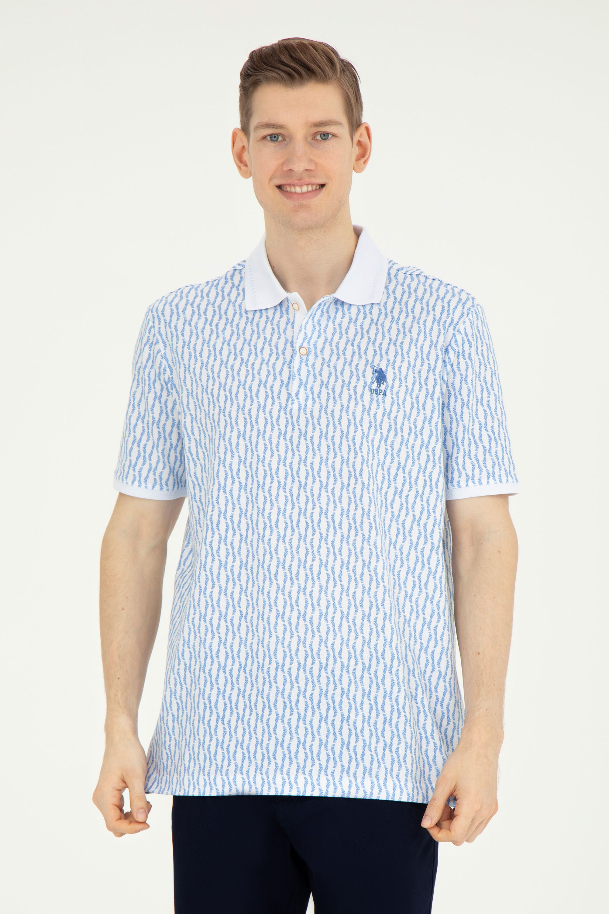 

Футболка мужская US Polo Assn G081SZ0110VINOS синяя M, Синий, G081SZ0110VINOS