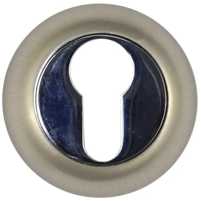 Накладка дверная круглая под цилиндр Vantage ЕТD матовый никель накладка lockland cappio 10359155 круглая цвет сатиновый никель 2шт