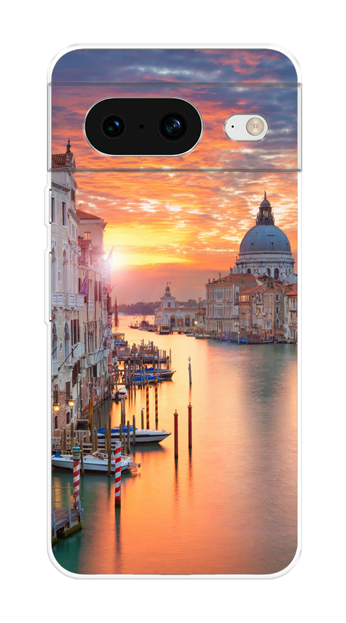 

Чехол на Google Pixel 8 "Восход 11", Розовый;оранжевый, 271550-2