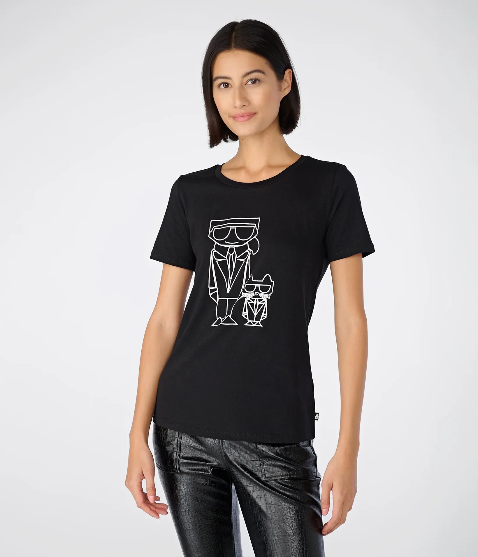 

Футболка женская Karl Lagerfeld L2WHC060 черная L, L2WHC060