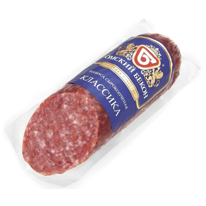

Колбаса Омский бекон Классика мини сырокопченая