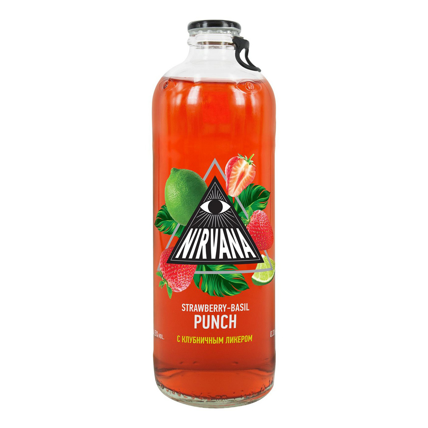 Коктейль Nirvana клубнично-базиликовый панч 4,5% 0,33 л
