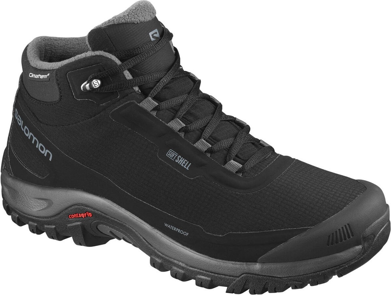 фото Ботинки salomon shelter cs wp, black/ebony/black, 9.5 uk