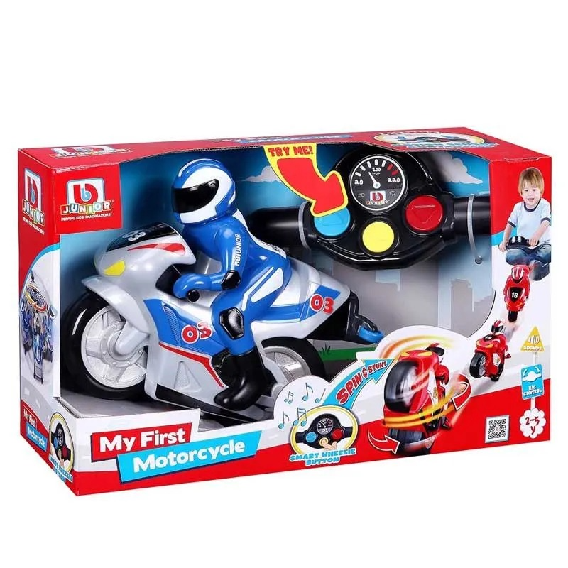 Игрушка Bburago Junior на Р/У Мотоцикл - мой первый Motorcycle 16-95001 bburago 1 18 2016 ducati xdiavel s die cast vehicles collectible motorcycle model toys