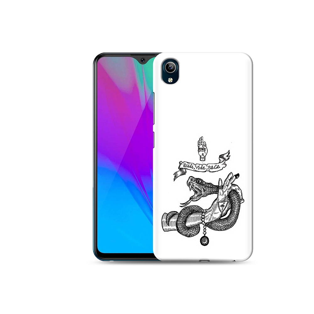 

Чехол MyPads Tocco для Vivo Y91C змея на руке рисунок (PT156610.438.366), Прозрачный, Tocco