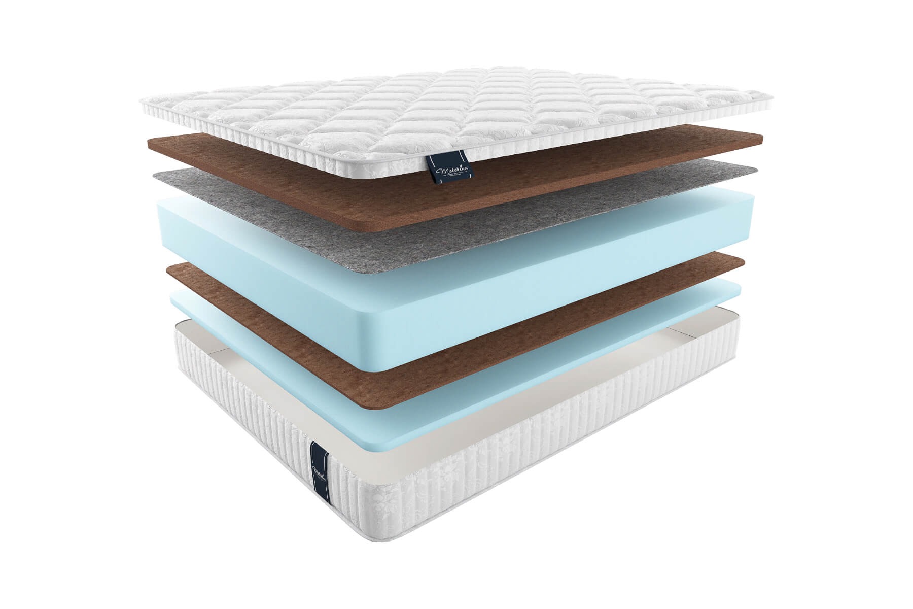 

Матрас MaterLux Allegro 200x200, Белый;коричневый, ALLEGRO