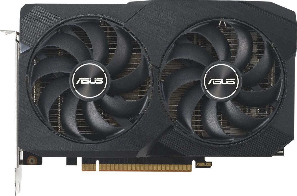 

Видеокарта ASUS AMD DUAL-RX7600-O8G-V2 (90YV0IH2-M0NA00), Черный, DUAL-RX7600-O8G-V2