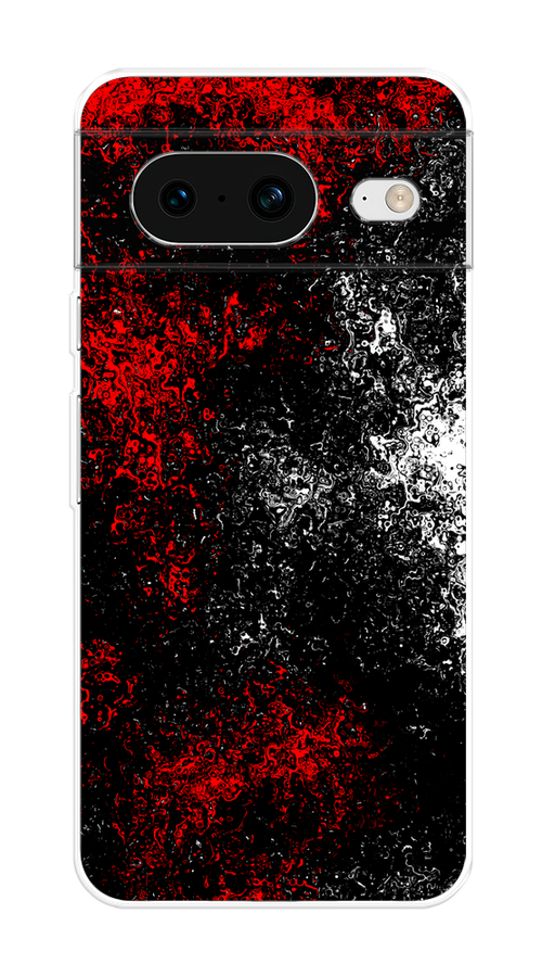 

Чехол на Google Pixel 8 "Монотипия", Красный;черный;белый, 271550-3