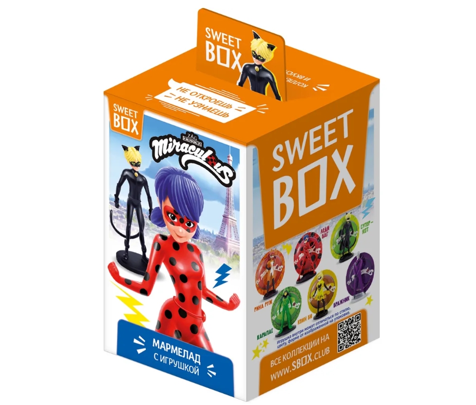 Мармелад Sweet Box Леди Баг с игрушкой Sweet box