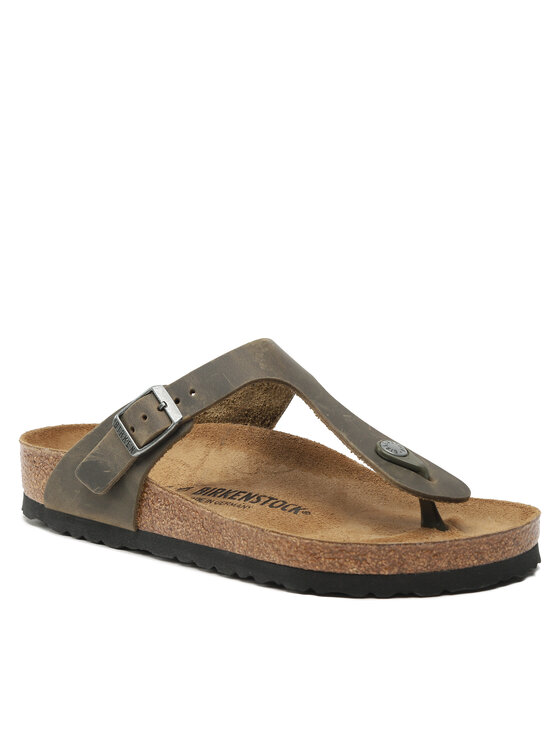 

Шлепанцы Gizeh Bs 1019327 Birkenstock хаки 39 EU, Gizeh Bs 1019327