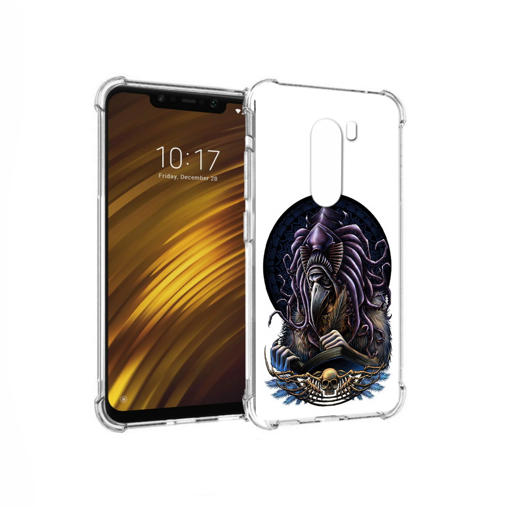 

Чехол MyPads Tocco для Xiaomi Pocophone F1 умный ворон (PT116503.308.650), Прозрачный, Tocco