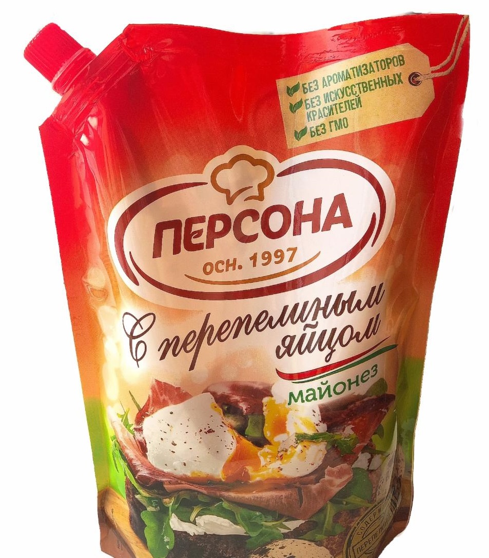 

Майонез Персона С перепелиным яйцом 50% 700 мл