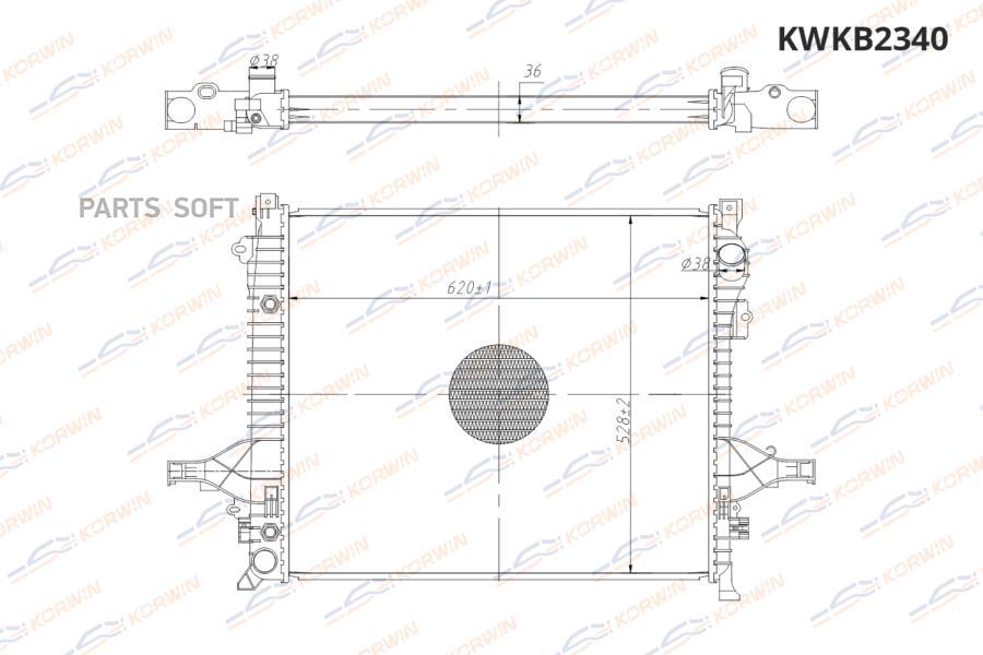 Радиатор Охлаждения Volvo Xc 90 2.4-3.2 (02-14) At