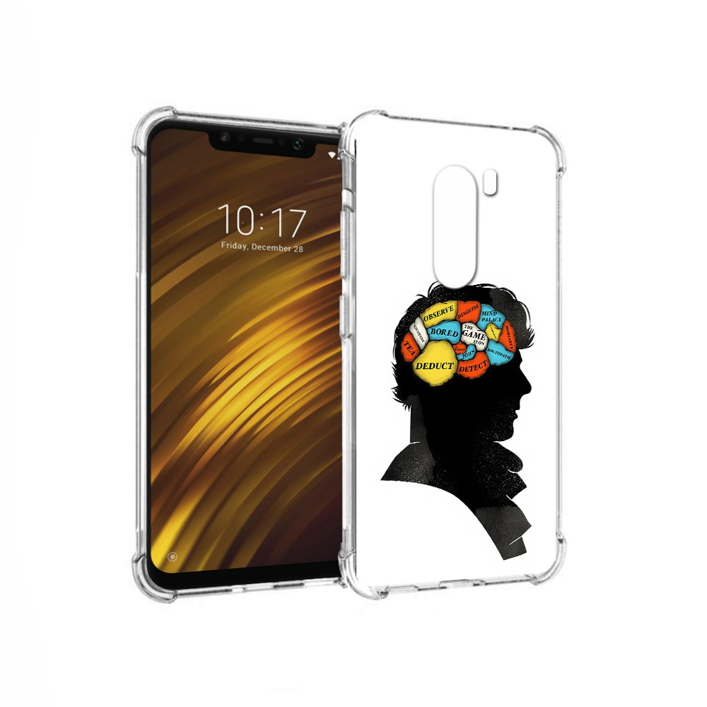

Чехол MyPads Tocco для Xiaomi Pocophone F1 темный рисунок (PT116503.308.640), Прозрачный, Tocco