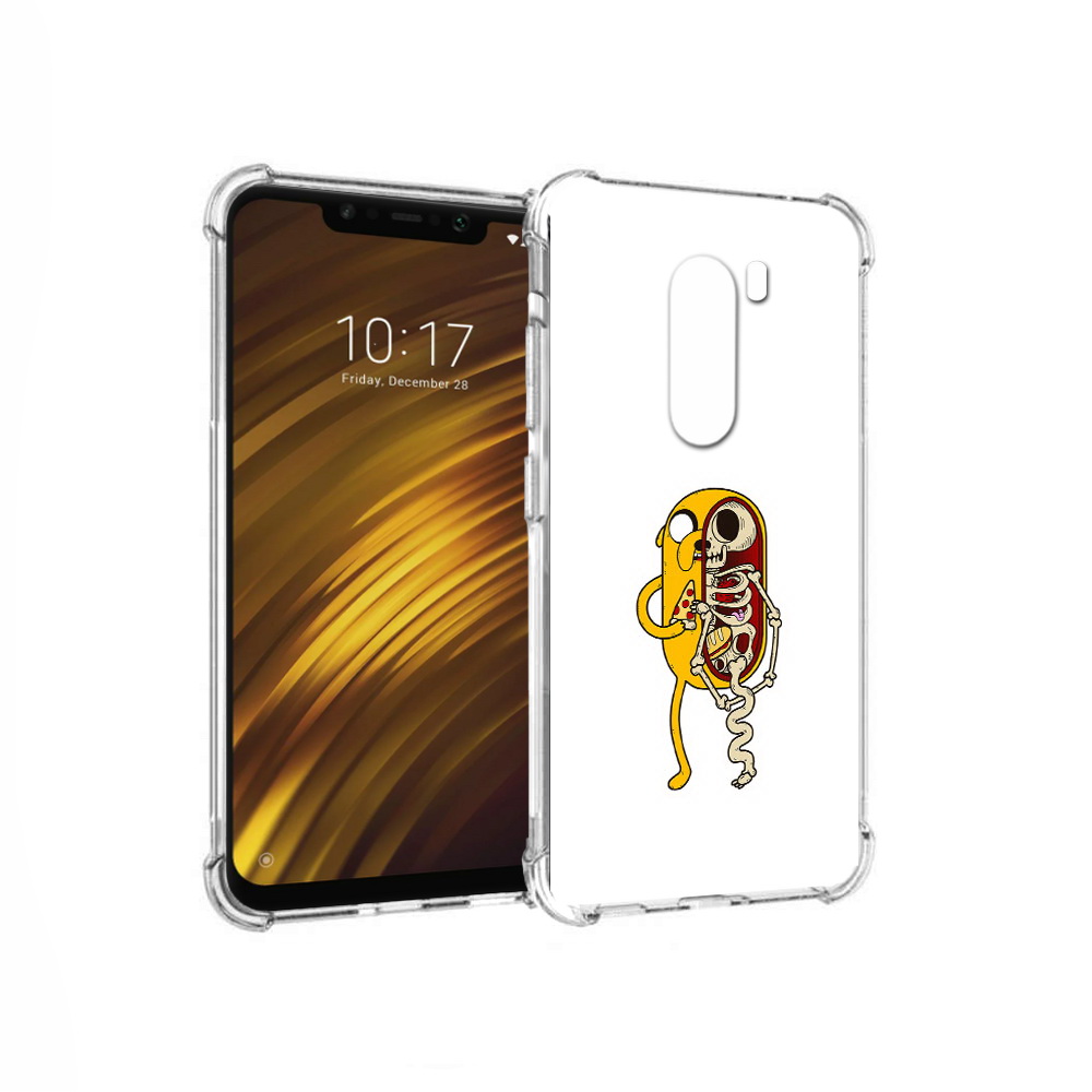 

Чехол MyPads Tocco для Xiaomi Pocophone F1 Джейк скелет (PT116503.308.64), Прозрачный, Tocco