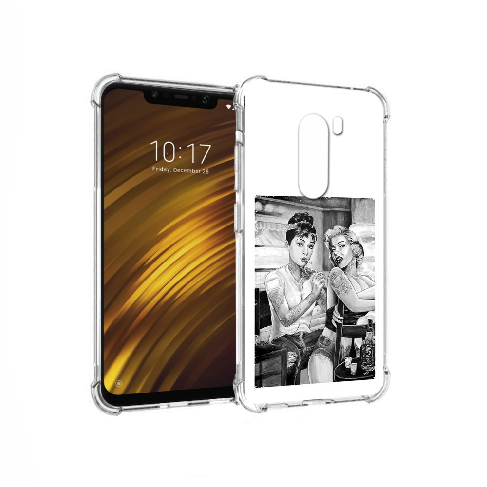 

Чехол MyPads Tocco для Xiaomi Pocophone F1 тату мастер (PT116503.308.637), Прозрачный, Tocco