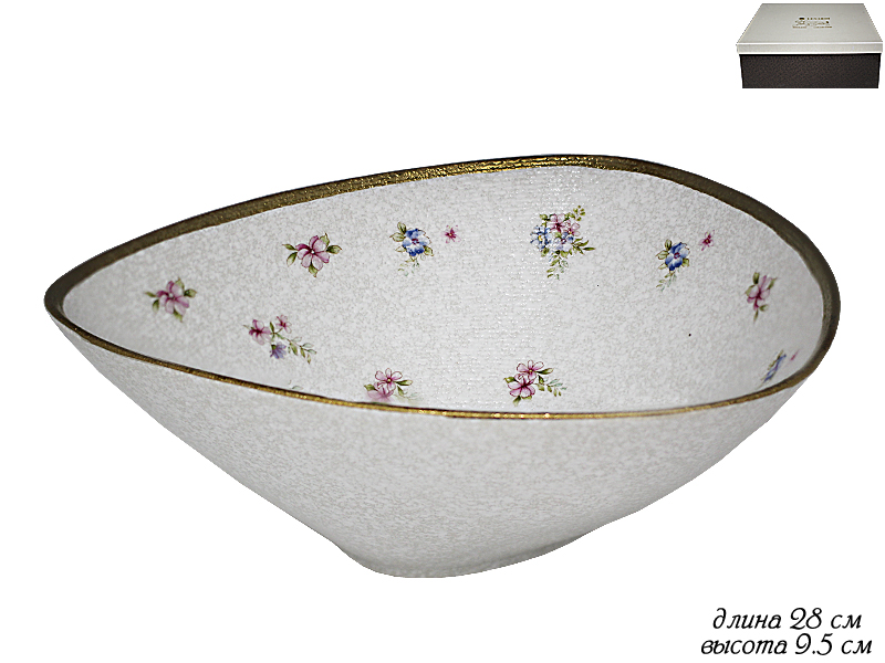 

Салатник 30 см с ручками в подарочной упаковке Фарфор 105-456 118-105-456