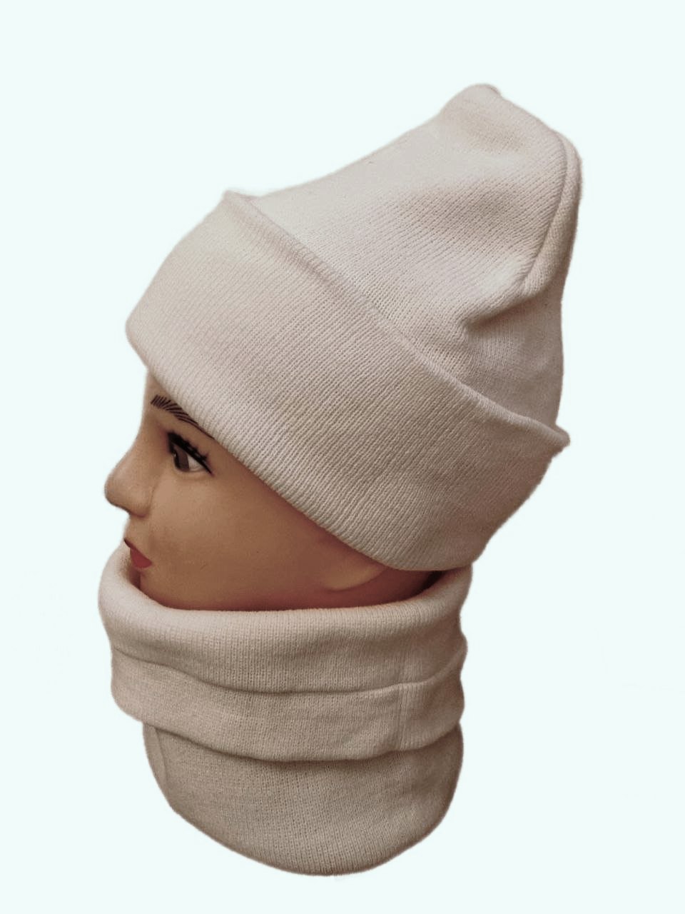 

Комплект (снуд+шапка) унисекс NoBrand SHSN15-50 белый, one size, SHSN15-50