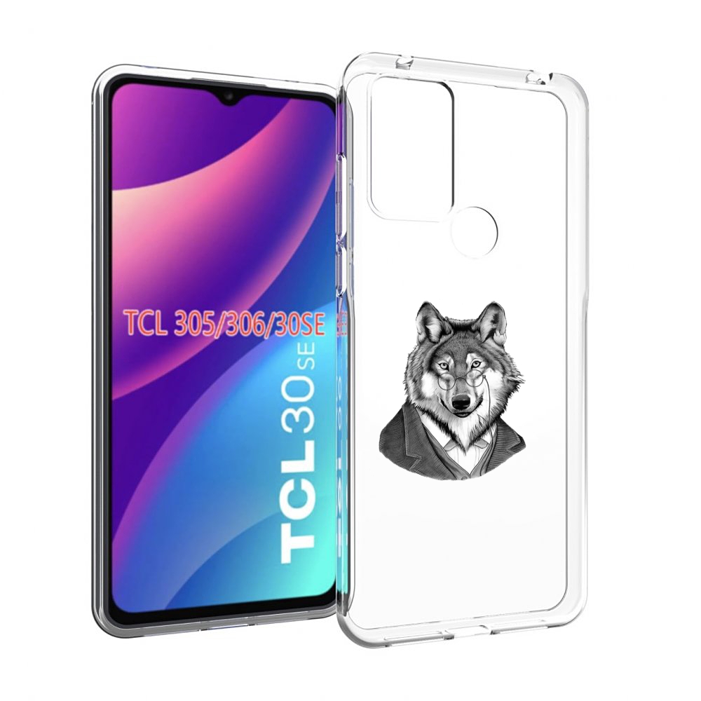

Чехол MyPads волк в пиджаке для TCL 30SE/305/306/30E, Tocco
