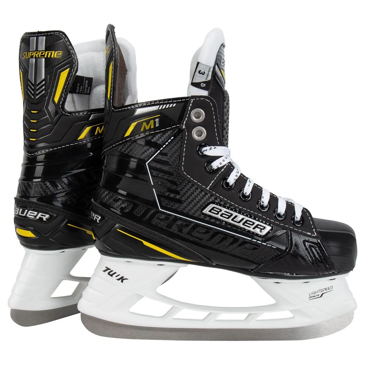 Коньки хоккейные Bauer M1 SR черный/желтый 42.5